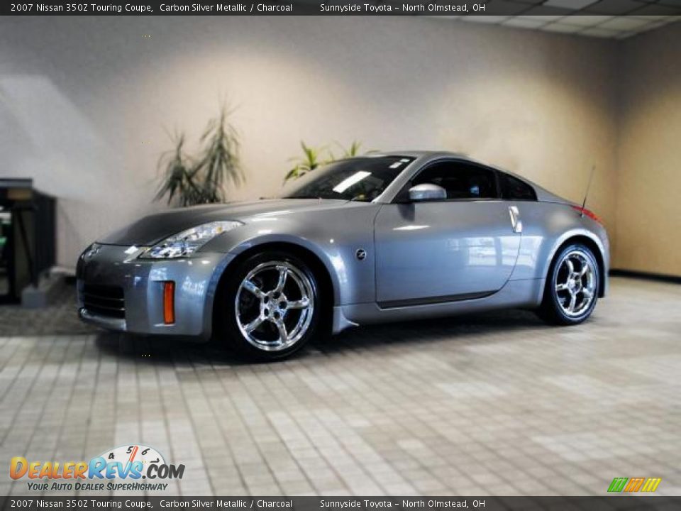 2007 Nissan 350Z Touring Coupe Carbon Silver Metallic / Charcoal Photo #2