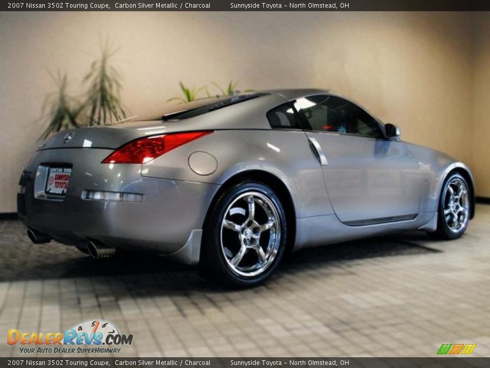2007 Nissan 350Z Touring Coupe Carbon Silver Metallic / Charcoal Photo #6
