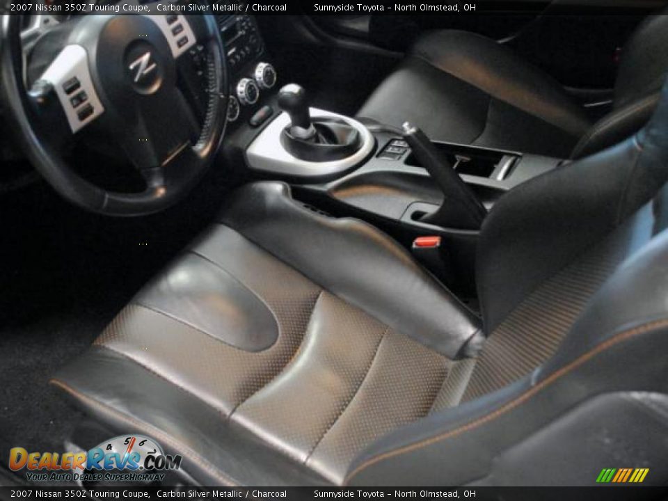 Charcoal Interior - 2007 Nissan 350Z Touring Coupe Photo #9