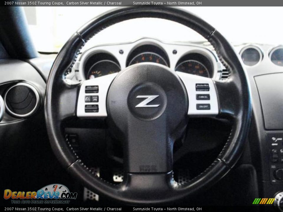 2007 Nissan 350Z Touring Coupe Carbon Silver Metallic / Charcoal Photo #12