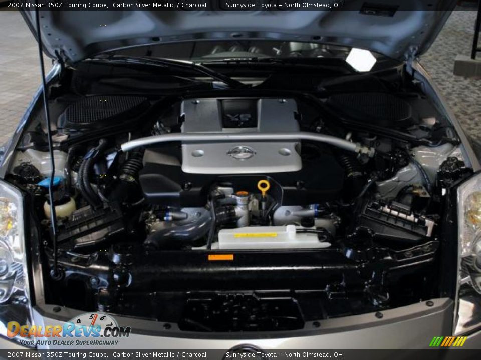2007 Nissan 350Z Touring Coupe Carbon Silver Metallic / Charcoal Photo #17