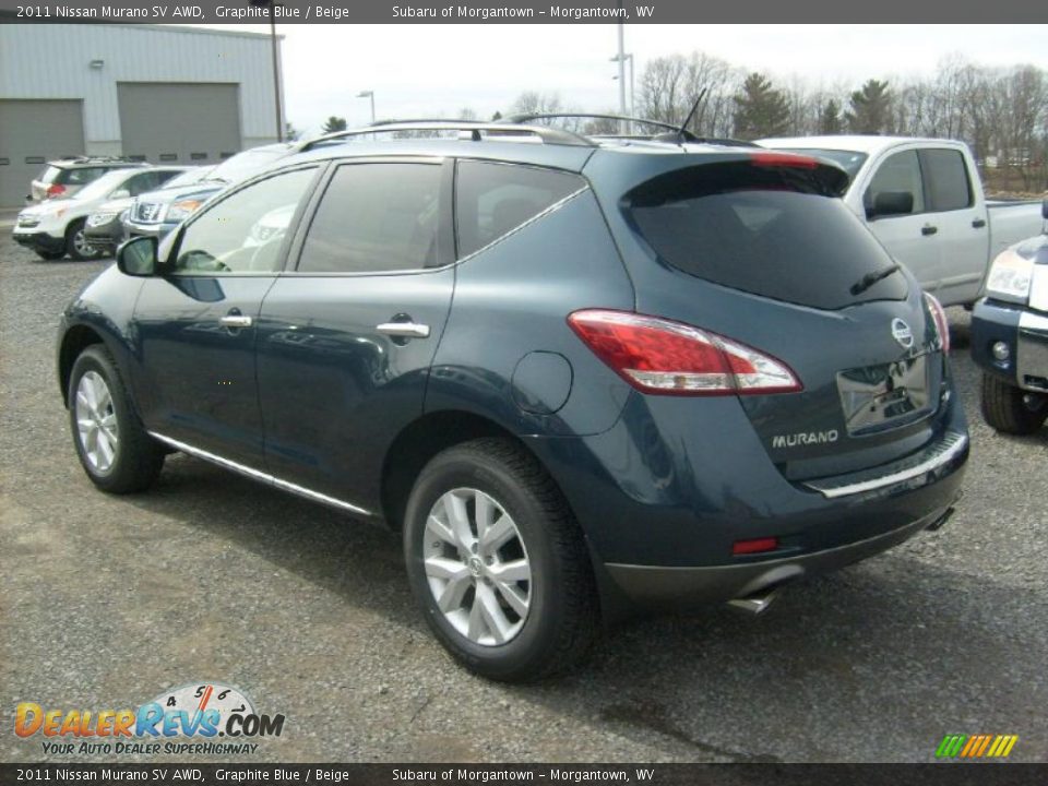 2011 Nissan Murano SV AWD Graphite Blue / Beige Photo #2
