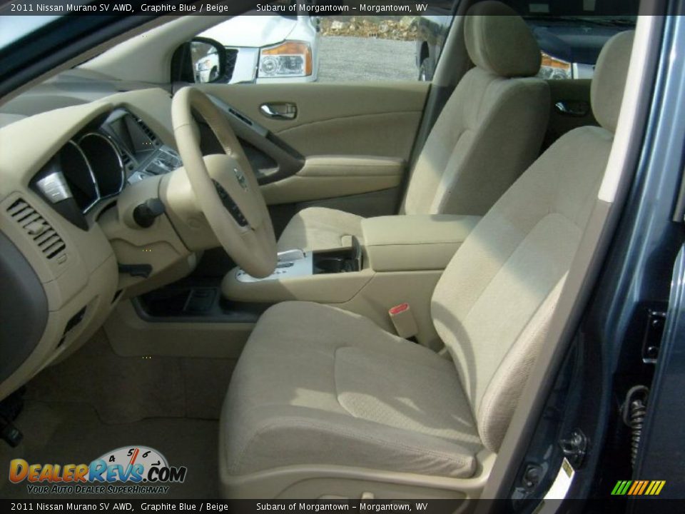 2011 Nissan Murano SV AWD Graphite Blue / Beige Photo #3