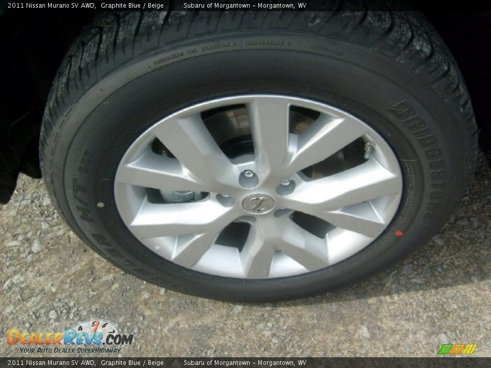 2011 Nissan Murano SV AWD Graphite Blue / Beige Photo #11