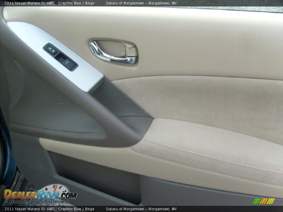 2011 Nissan Murano SV AWD Graphite Blue / Beige Photo #17