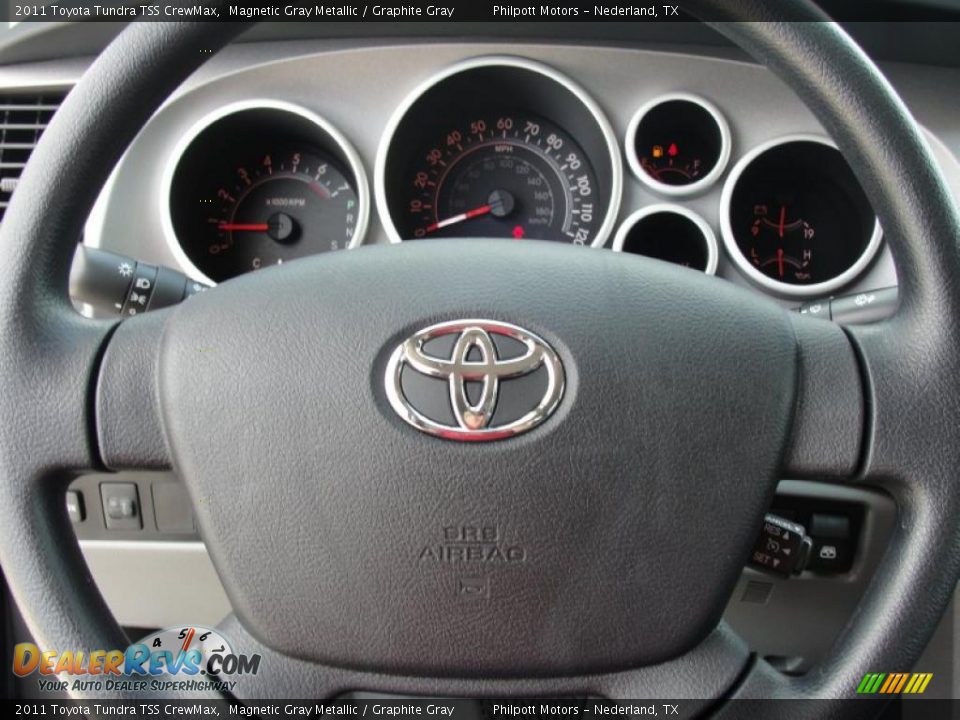 2011 Toyota Tundra TSS CrewMax Magnetic Gray Metallic / Graphite Gray Photo #34