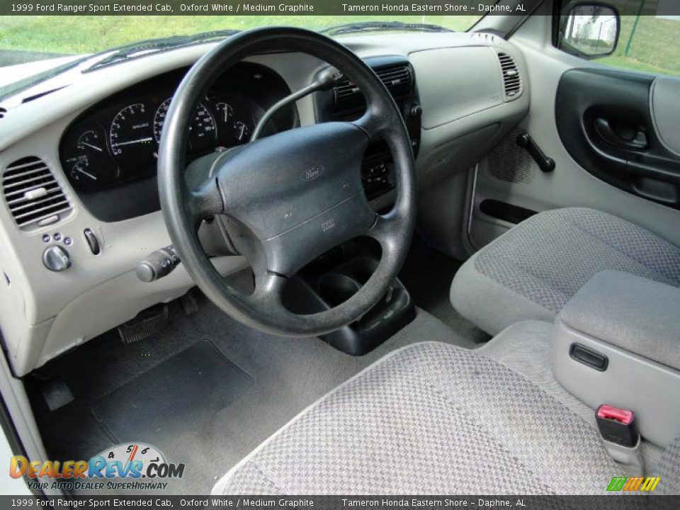 Medium Graphite Interior - 1999 Ford Ranger Sport Extended Cab Photo #13