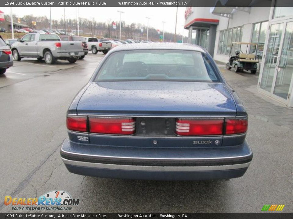 1994 Buick LeSabre Custom Adriatic Blue Metallic / Blue Photo #6