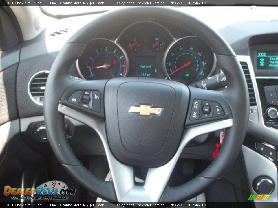 2011 Chevrolet Cruze LT Black Granite Metallic / Jet Black Photo #17