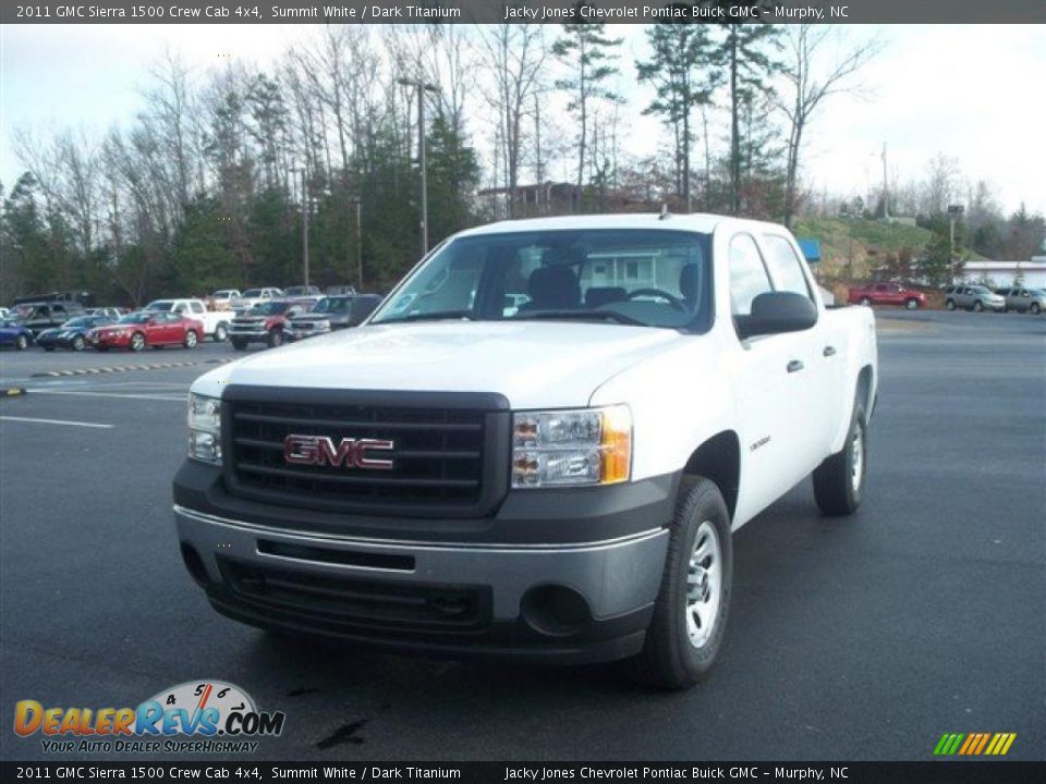 2011 GMC Sierra 1500 Crew Cab 4x4 Summit White / Dark Titanium Photo #2