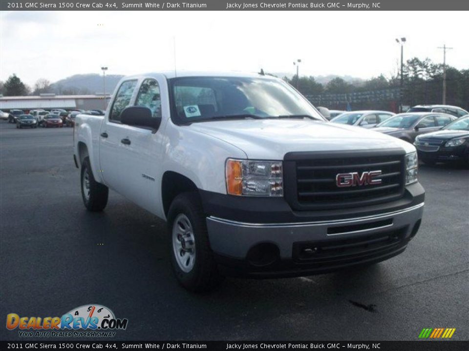 2011 GMC Sierra 1500 Crew Cab 4x4 Summit White / Dark Titanium Photo #4