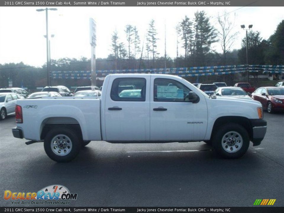 2011 GMC Sierra 1500 Crew Cab 4x4 Summit White / Dark Titanium Photo #5