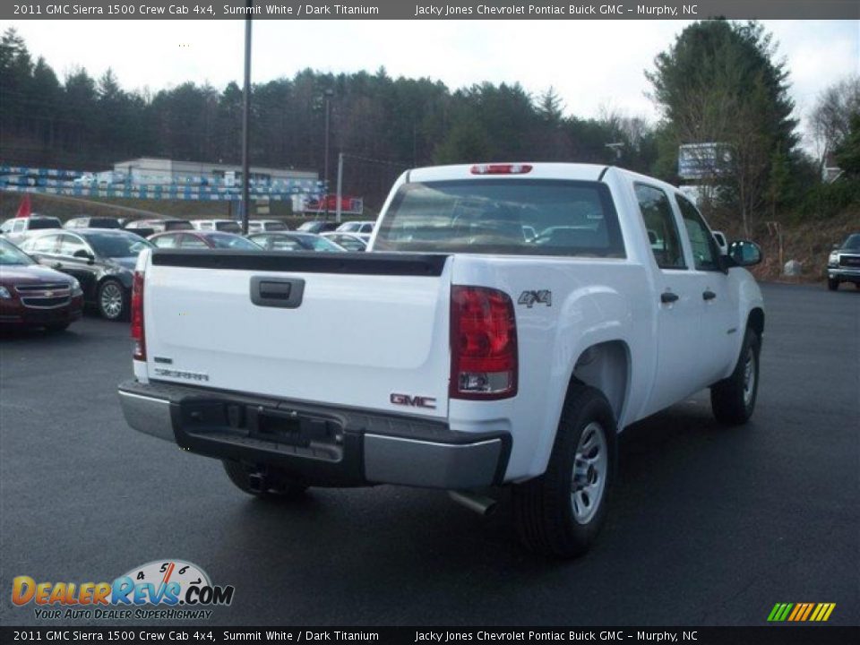 2011 GMC Sierra 1500 Crew Cab 4x4 Summit White / Dark Titanium Photo #6