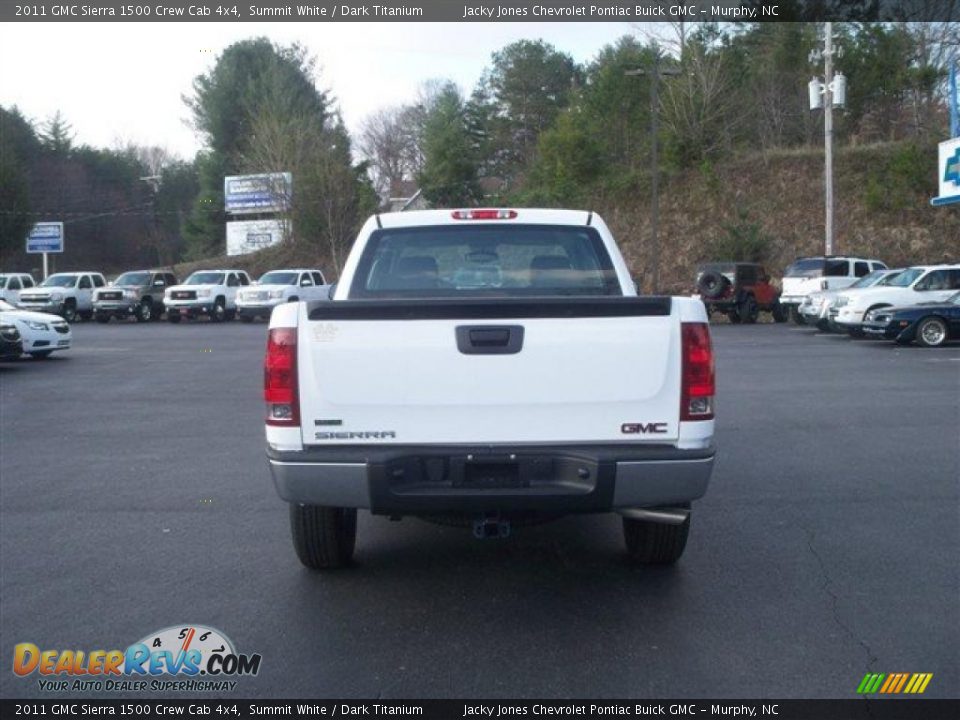 2011 GMC Sierra 1500 Crew Cab 4x4 Summit White / Dark Titanium Photo #7