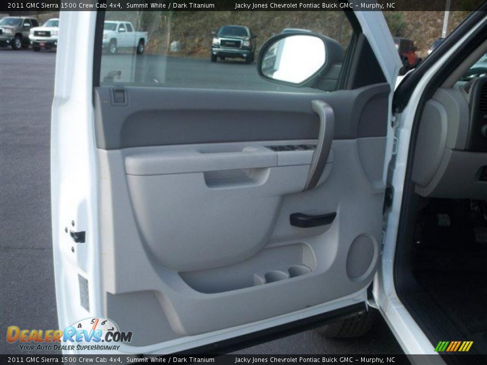 2011 GMC Sierra 1500 Crew Cab 4x4 Summit White / Dark Titanium Photo #8
