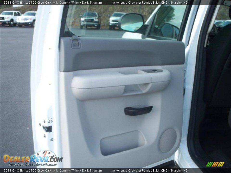2011 GMC Sierra 1500 Crew Cab 4x4 Summit White / Dark Titanium Photo #11