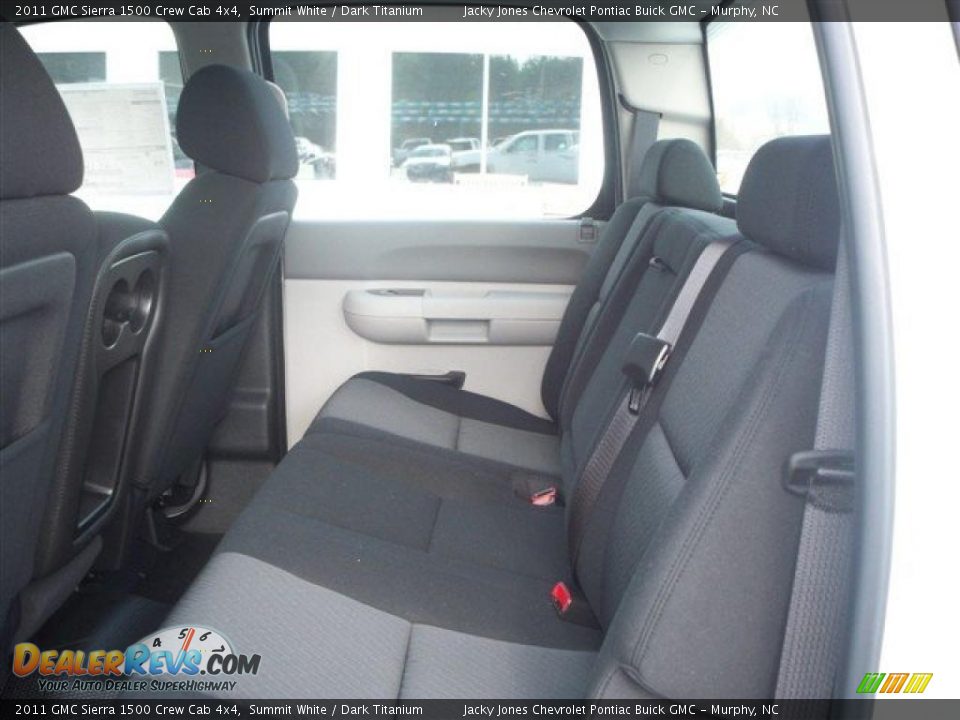 2011 GMC Sierra 1500 Crew Cab 4x4 Summit White / Dark Titanium Photo #12