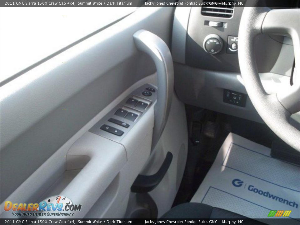 2011 GMC Sierra 1500 Crew Cab 4x4 Summit White / Dark Titanium Photo #17