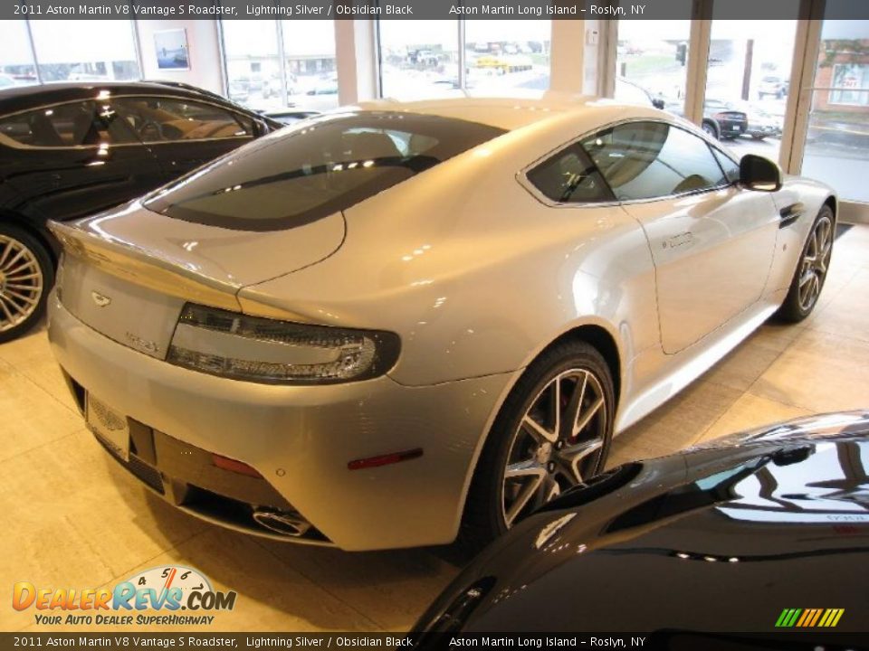 2011 Aston Martin V8 Vantage S Roadster Lightning Silver / Obsidian Black Photo #6