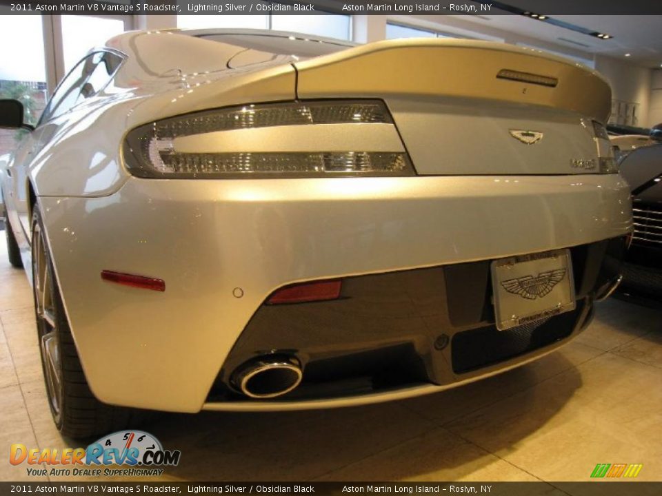 2011 Aston Martin V8 Vantage S Roadster Lightning Silver / Obsidian Black Photo #9