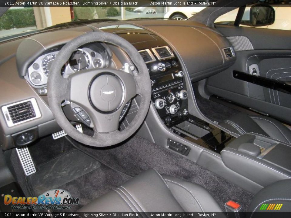 Obsidian Black Interior - 2011 Aston Martin V8 Vantage S Roadster Photo #10