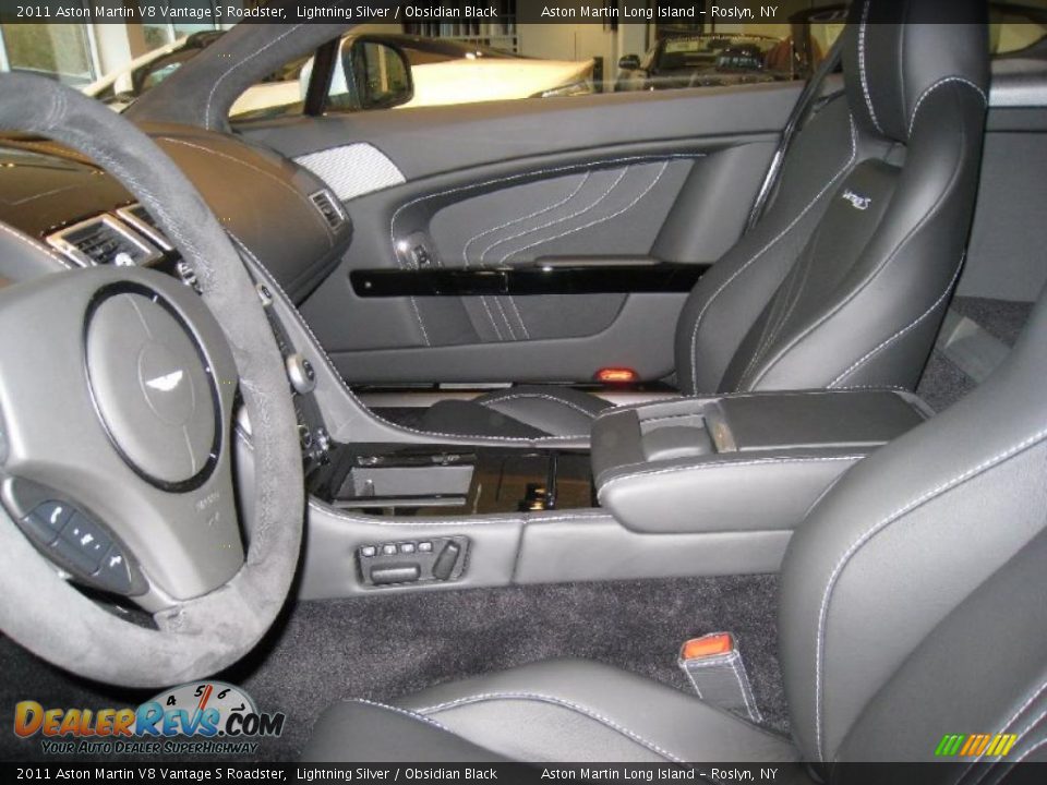 Obsidian Black Interior - 2011 Aston Martin V8 Vantage S Roadster Photo #11