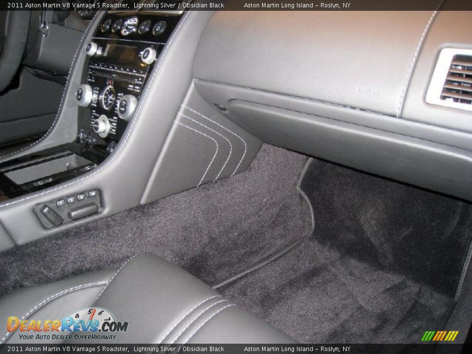 2011 Aston Martin V8 Vantage S Roadster Lightning Silver / Obsidian Black Photo #16