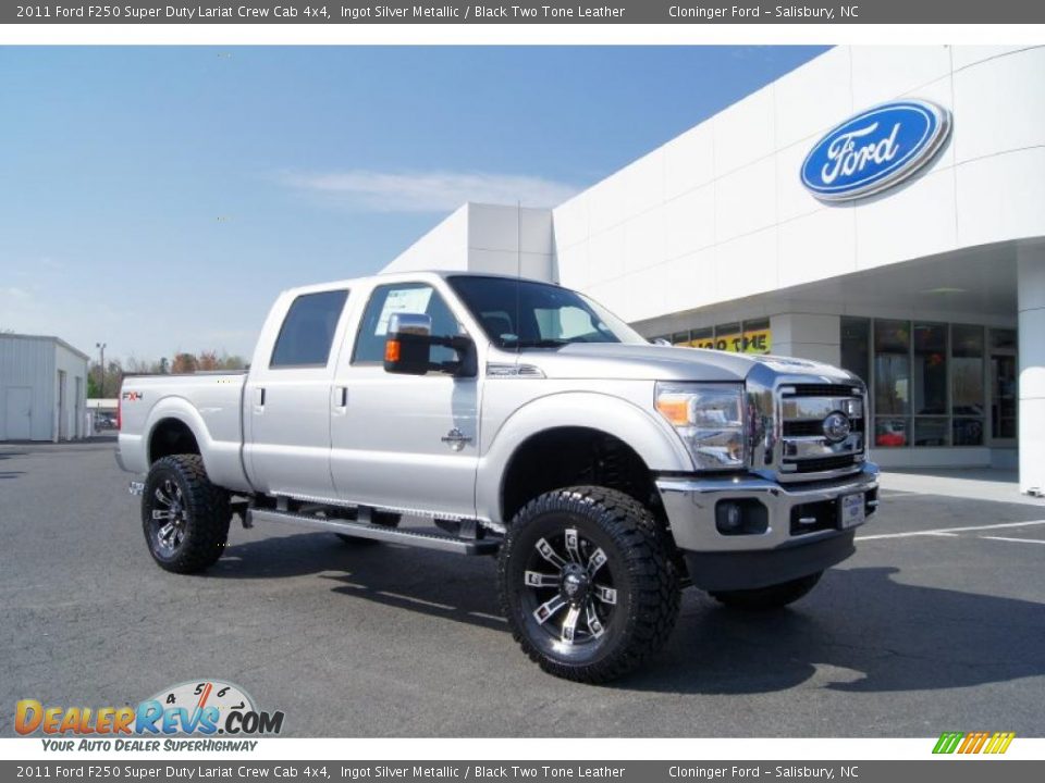 Ingot Silver Metallic 2011 Ford F250 Super Duty Lariat Crew Cab 4x4 Photo #1