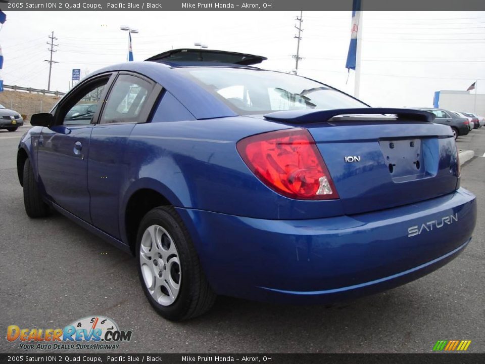 2005 Saturn ION 2 Quad Coupe Pacific Blue / Black Photo #3