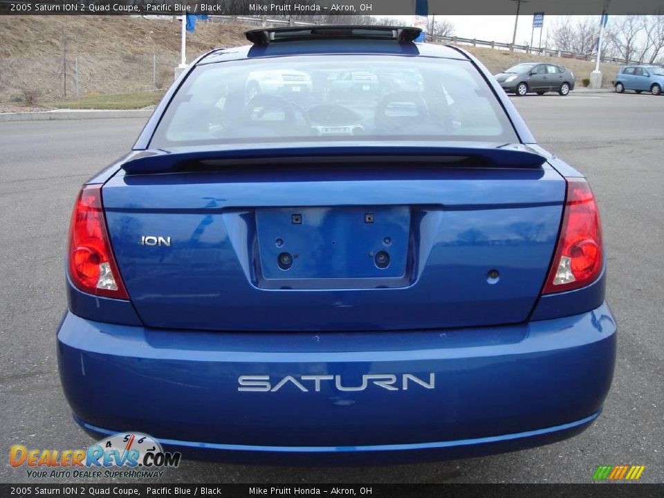 2005 Saturn ION 2 Quad Coupe Pacific Blue / Black Photo #4