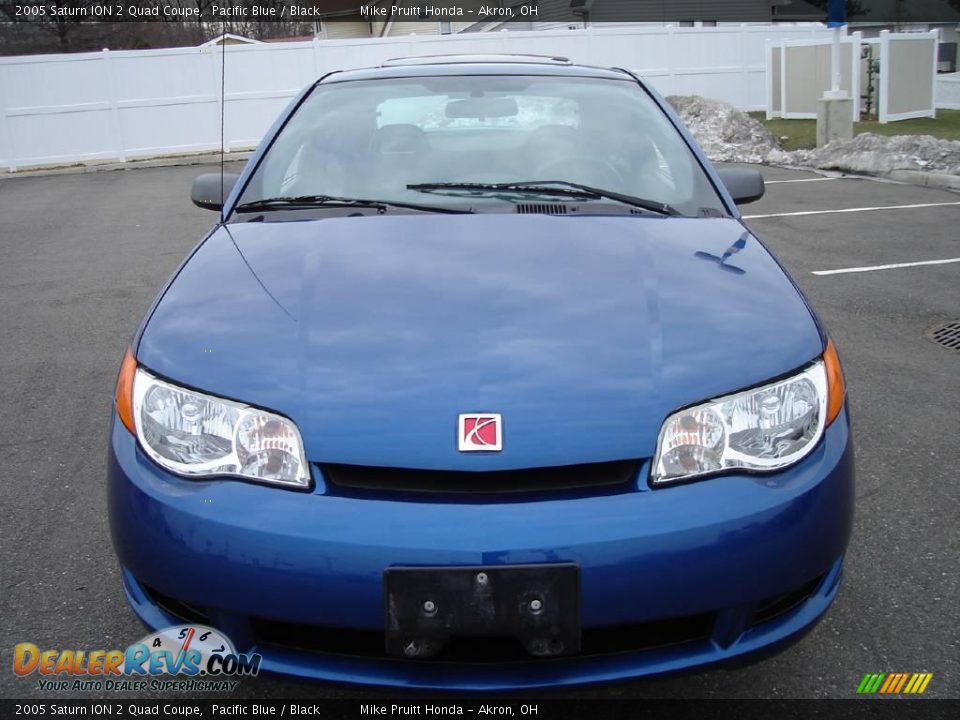 2005 Saturn ION 2 Quad Coupe Pacific Blue / Black Photo #8