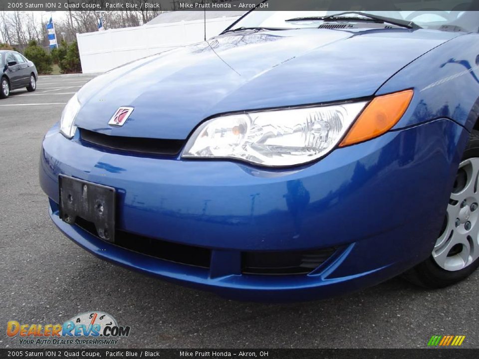 2005 Saturn ION 2 Quad Coupe Pacific Blue / Black Photo #9