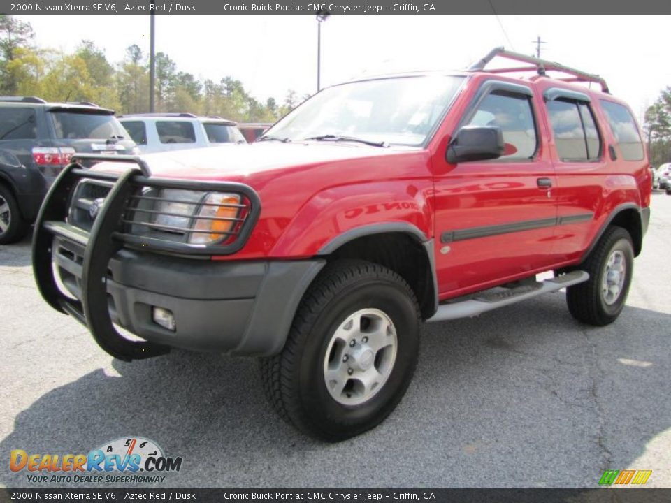 2000 Nissan Xterra SE V6 Aztec Red / Dusk Photo #3