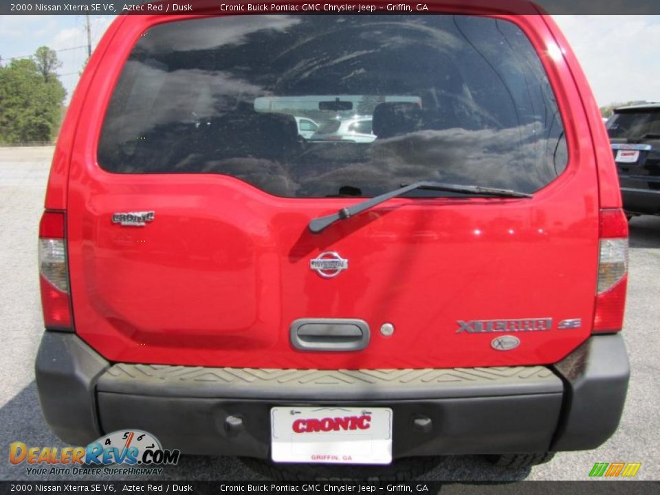 2000 Nissan Xterra SE V6 Aztec Red / Dusk Photo #6