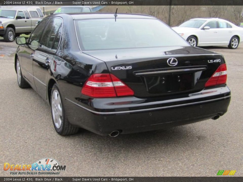 2004 Lexus LS 430 Black Onyx / Black Photo #6