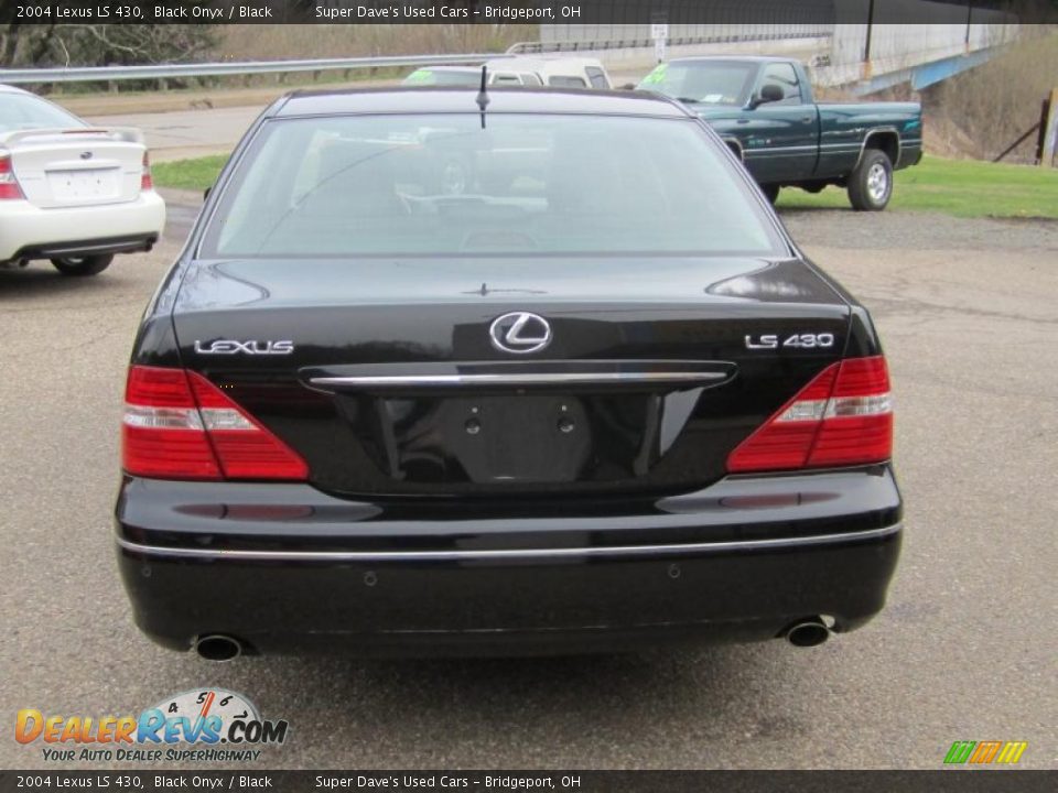 2004 Lexus LS 430 Black Onyx / Black Photo #7