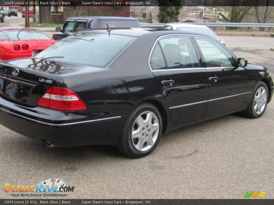 2004 Lexus LS 430 Black Onyx / Black Photo #10