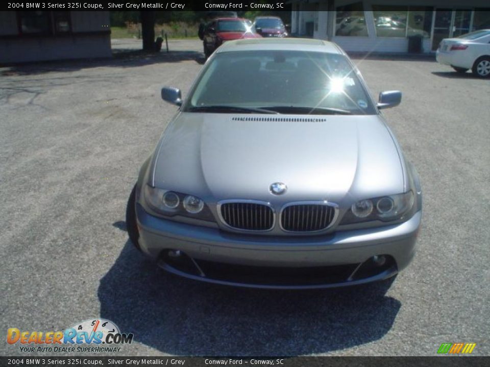 2004 BMW 3 Series 325i Coupe Silver Grey Metallic / Grey Photo #2