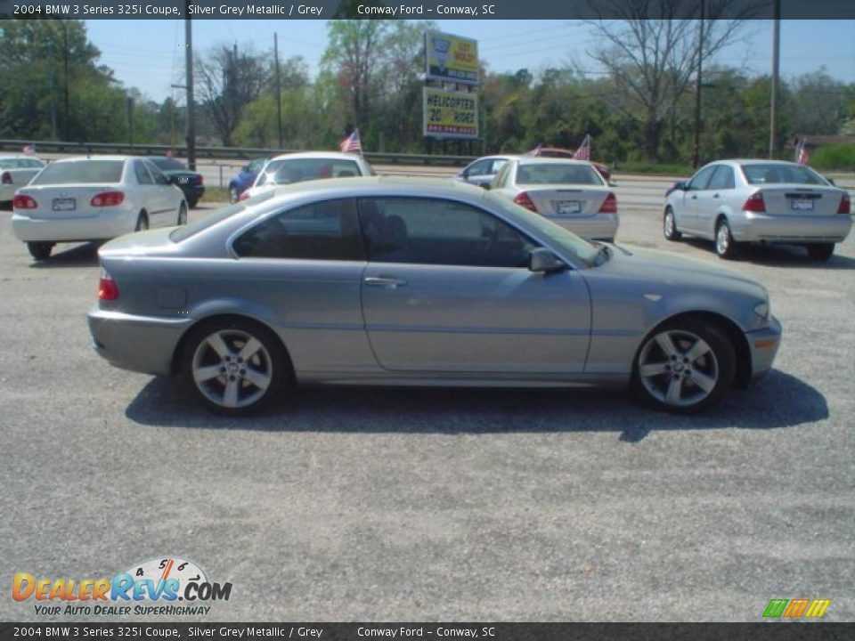 2004 BMW 3 Series 325i Coupe Silver Grey Metallic / Grey Photo #4