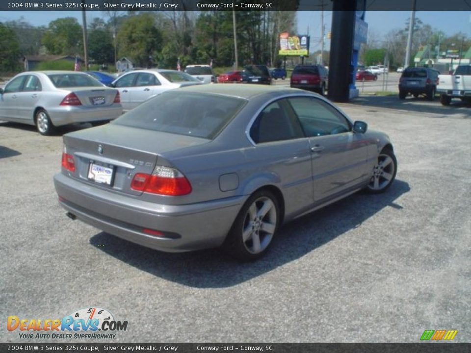 2004 BMW 3 Series 325i Coupe Silver Grey Metallic / Grey Photo #5
