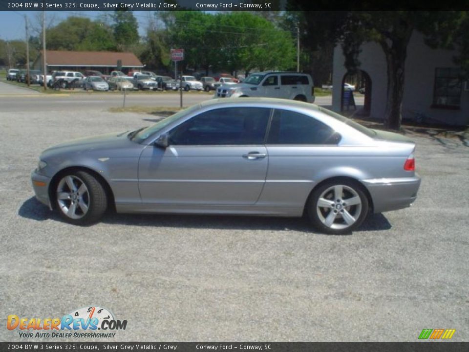 2004 BMW 3 Series 325i Coupe Silver Grey Metallic / Grey Photo #8