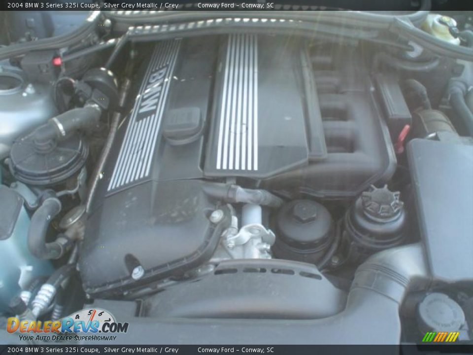 2004 BMW 3 Series 325i Coupe Silver Grey Metallic / Grey Photo #11