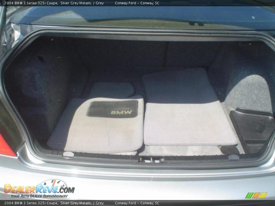 2004 BMW 3 Series 325i Coupe Silver Grey Metallic / Grey Photo #12