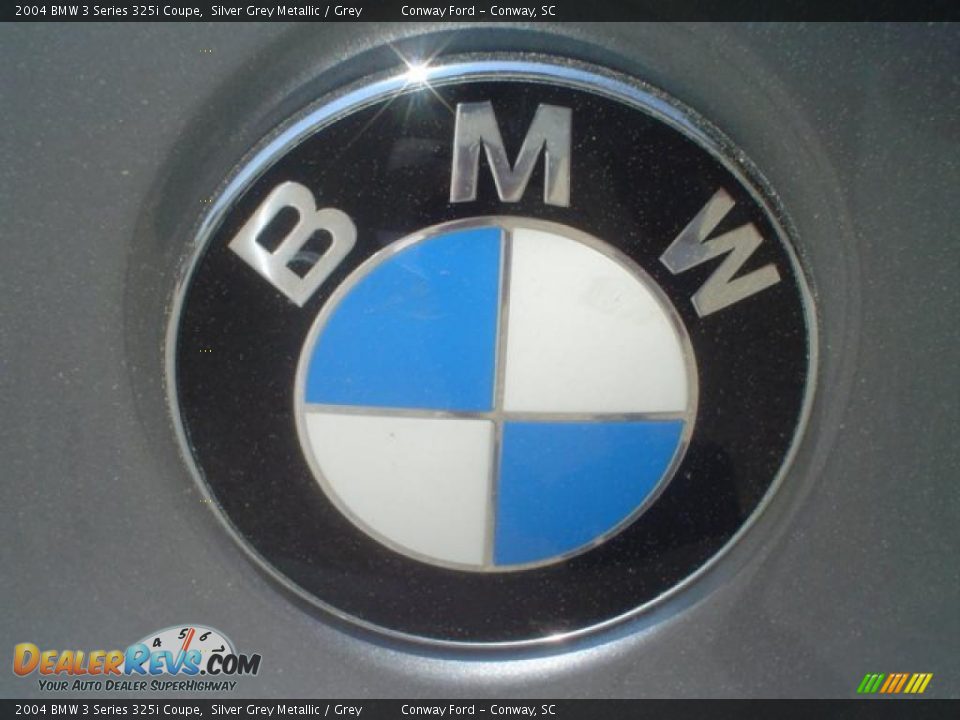 2004 BMW 3 Series 325i Coupe Silver Grey Metallic / Grey Photo #13
