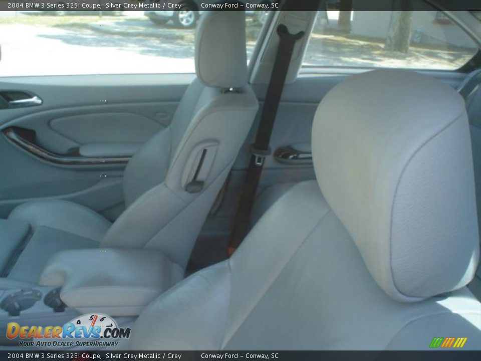 2004 BMW 3 Series 325i Coupe Silver Grey Metallic / Grey Photo #17