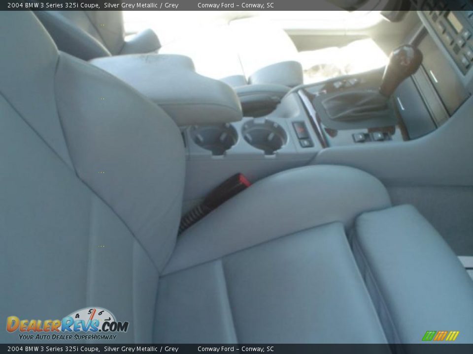 2004 BMW 3 Series 325i Coupe Silver Grey Metallic / Grey Photo #21