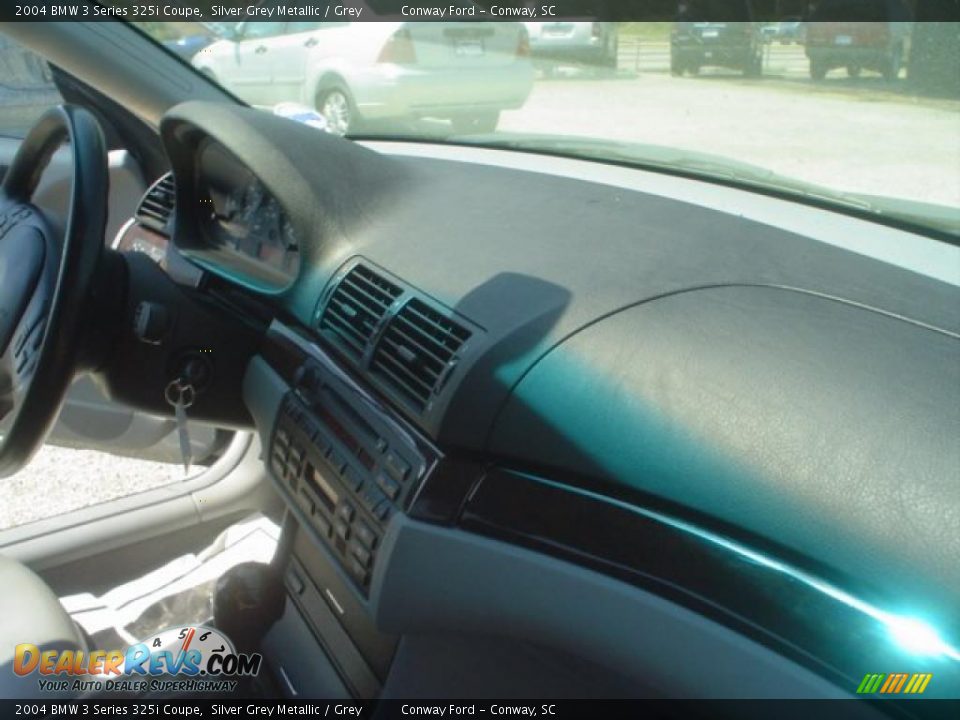 2004 BMW 3 Series 325i Coupe Silver Grey Metallic / Grey Photo #22