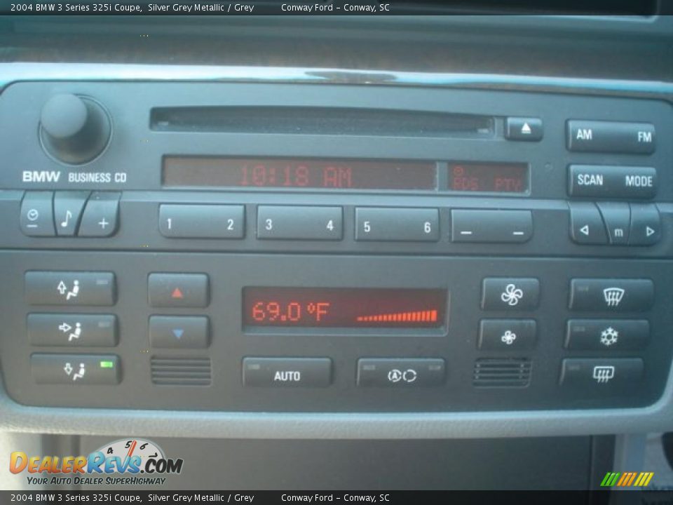 2004 BMW 3 Series 325i Coupe Silver Grey Metallic / Grey Photo #23