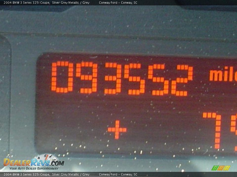 2004 BMW 3 Series 325i Coupe Silver Grey Metallic / Grey Photo #25