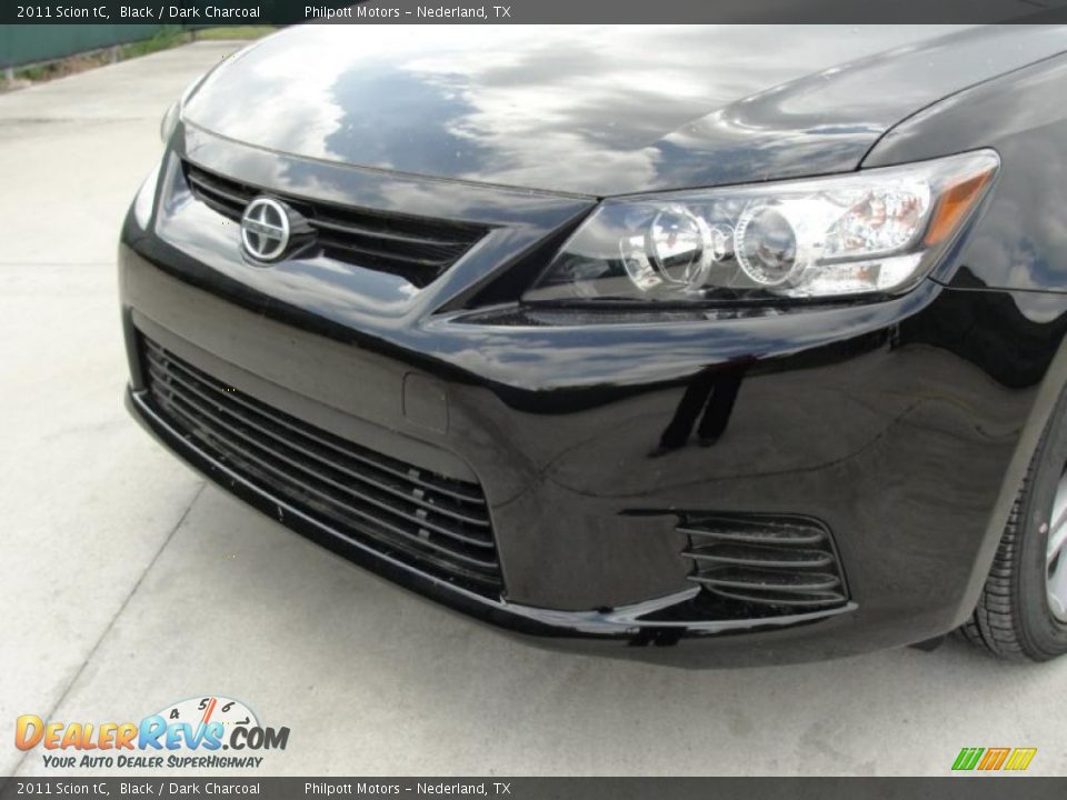 2011 Scion tC Black / Dark Charcoal Photo #10